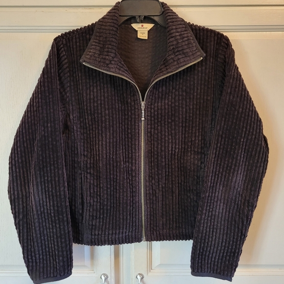 Woolrich Black Thick Corduroy Zip-up Jacket - Picture 1 of 8